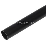 Heat shrinkable tube with glue, black Ø7,9-2,7mm, 0,5m, 10pc bag