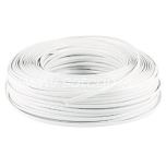 Telephone cable, flat 1x4x0,5 mm white