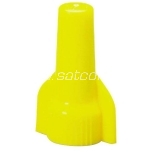 Twist-on connector yellow 2x0,8-3x3mm² (100 pc bag)