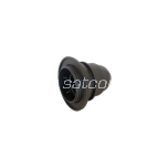 Lamp holder plastic E27 with thread and ring black