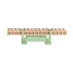 Earthing bar for 15 wires 16mm² 60A 660V