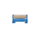 Neutral bar for 7 wires 16mm² 60A 660V