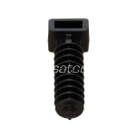Wall plug for cable tie ø 10x43x9,8 mm, black, 100 pc