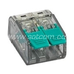Openable quick connector for 2 wires 0,2-4mm², 5pc packaged