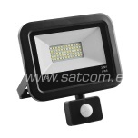 LED prozektor liikumisanduriga must 30W, 4000K